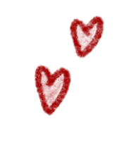 An illustration of 2 hearts