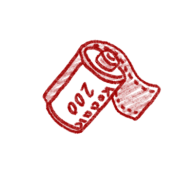 An illustration of an old 35mm film canister